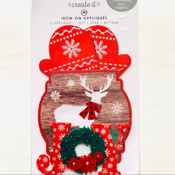 Iron on Christmas Patches x3 - Picture 1 of 4